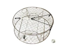 KUFA Stainless steel wire crab trap with 1LB zinc diode (ø30"x10") CT100+ZIN