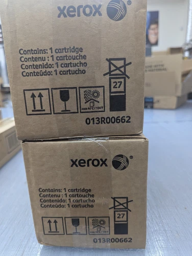 Two Genuine Xerox Drum Cartridges 013R00662 - Quanity 2