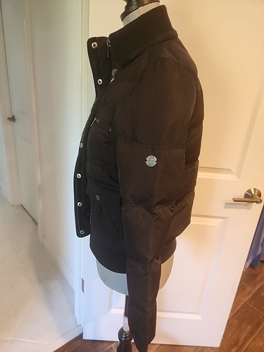 Pink Victoria Secret Puffer Jacket 90% DOWN Womens Sz XS Black Outdoor Black - Picture 4 of 11