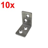 10X Winkelverbinder 30X30X20Mm Edelstahl Lochwinkel Verbinder Holzverbinder 5-07