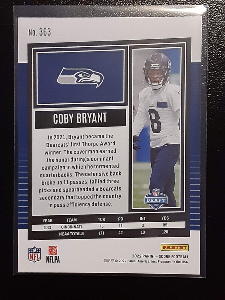 2022 Panini Score Football Rookie Card RC #363 - Coby Bryant