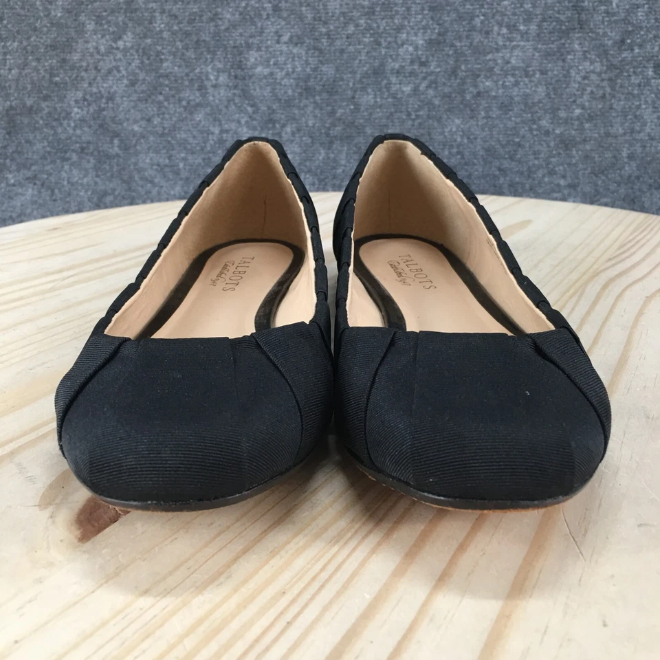 Zapatos Talbots para mujer 7,5 B sin cordones planos negros informales punta almendra cómodos Foto 4 de 4