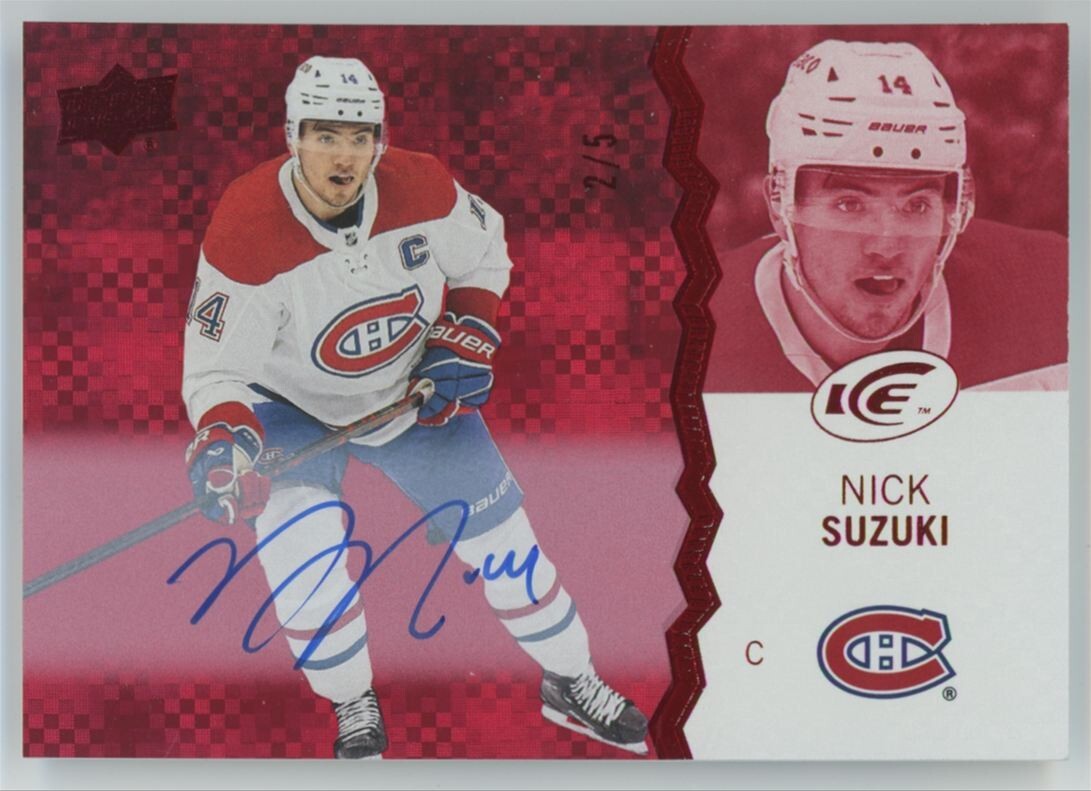 2024-25 UPPER DECK ICE Nick Suzuki RED AUTO AUTOGRAPH /5 | eBay