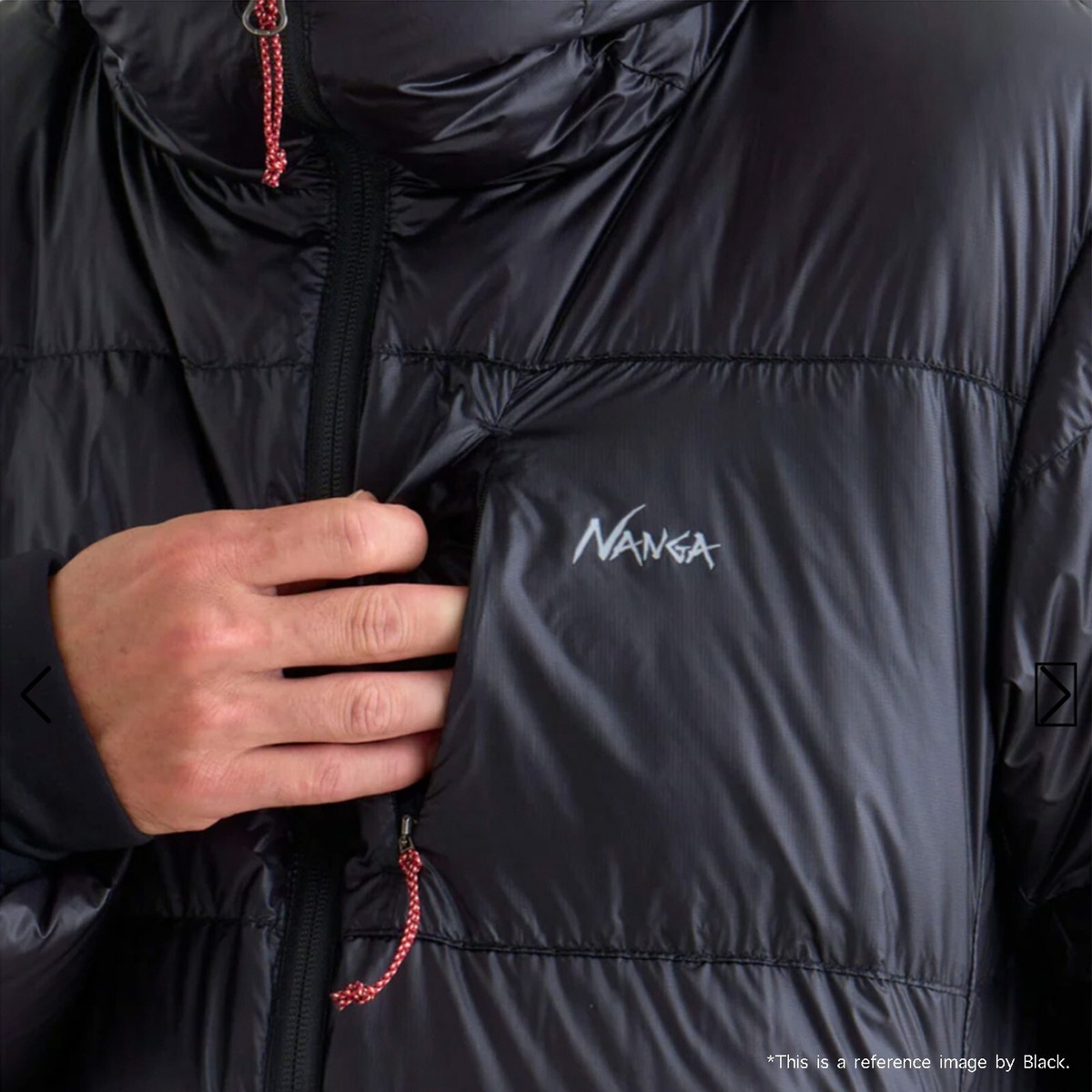 NANGA MOUNTAIN LODGE Goose DOWN HOODIE JACKET Outer MOCHA MEN L 