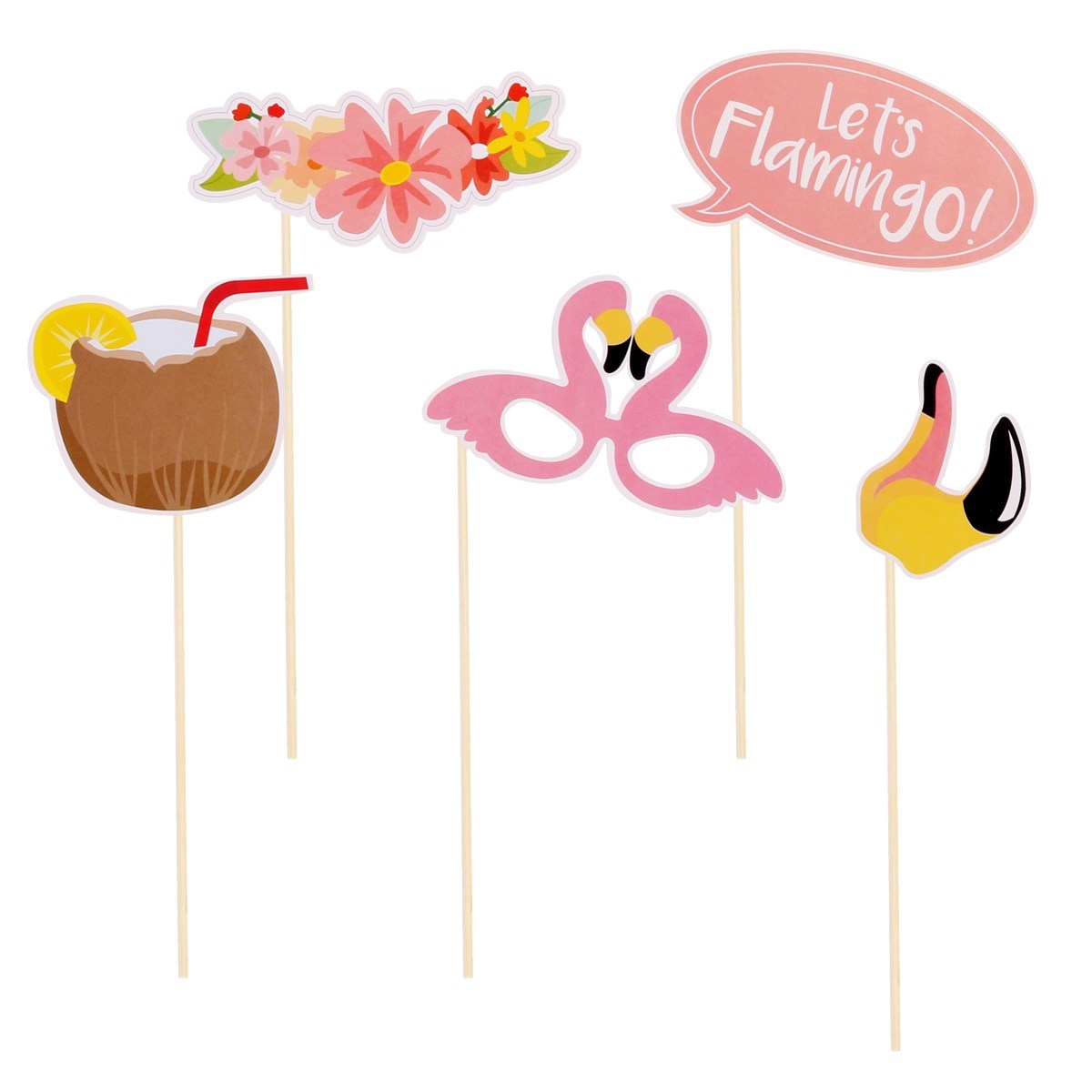 2x Flamingo Brillen Rosa - Lustige Foto Accessoires Für Party & Fasching