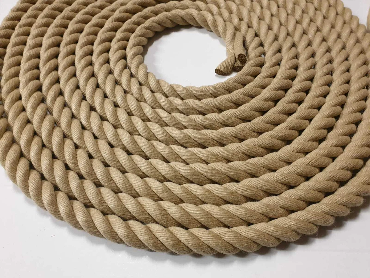 8mm Synthetic Hemp Rope - Polyhemp - Garden Rope - Mooring