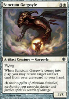 mtg gargoyle commander deck SANCTUM GARGOYLE FOIL Shards of Alara MTG Magic the Gathering Cards DJMagic