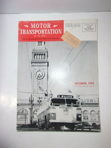 Motor Transportation Of The West Dec 1949 Vintage Rare Magazine Trucks Semi - Bild 6 von 10