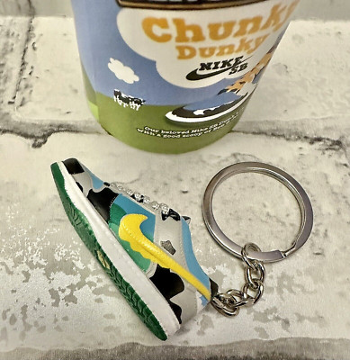 3D Nike Schlüsselanhänger Key Chain Trainer Ben & Jerry s SB Low Chunky Dunky Dunks Geschenk