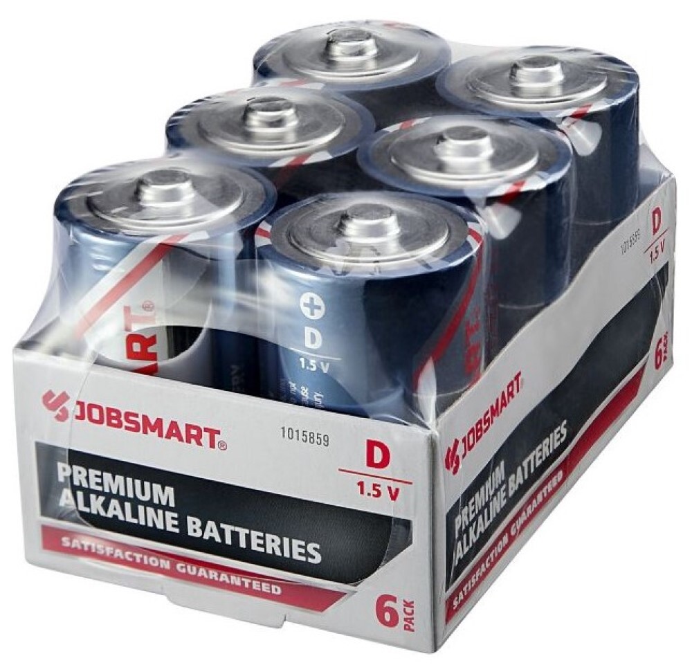 JobSmart 71116S D Alkaline Batteries, 6Pack 71116S eBay