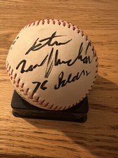 STEVE McMICHAEL SIGNED OFFICIAL NL WHITE BASEBALL w/JSA