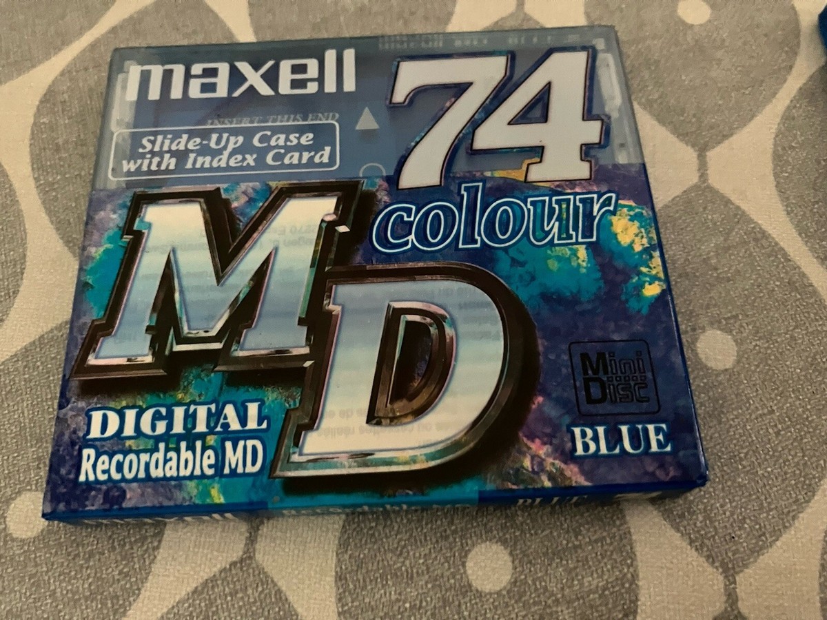 MD MAXELL MD74-PKE RED BLANK MINI DISC (1) (SEALED) | UK