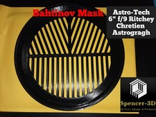 Bahtinov Focus Mask for Telescope Astro Tech Ritchy F/9 6 Inch External Cap Fit