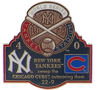 1938 World Series Commemorative Pin - Yankees vs. Cubs - Limited 1,000