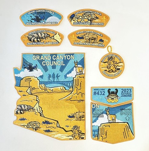 OA BSA GRAND CANYON COUNCIL WIPALA WIKI LODGE 2023 JAMBOREE SET 8-PIECE FULL SET - Picture 2 of 2