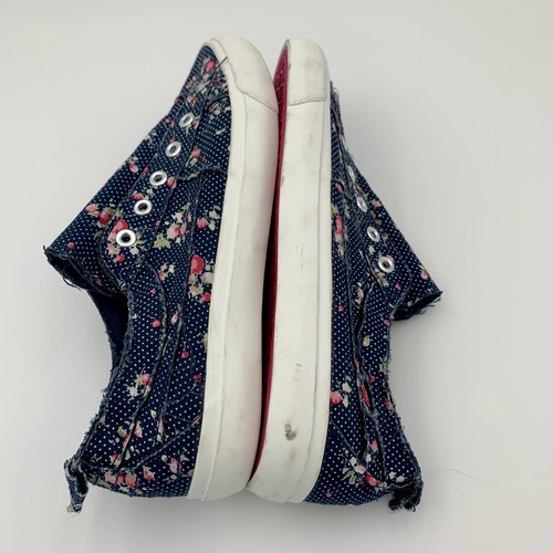 Sneakers Corkys floreali Babalu blu navy donna taglia 9 pois sfilacciate comode slip on - Foto 9 di 12