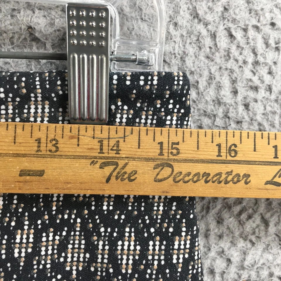 Saia lápis feminina Kenar comprimento do joelho 6 tweed preto casual zíper traseiro casual - Imagem 4 de 4