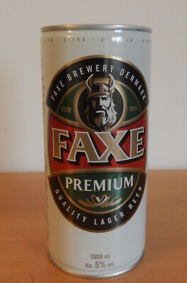 FAXE BEER PREMIUM EMPTY CAN 1L