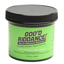 Goo’d Riddance - A Non-Toxic Sticker, Tape, Acrylic & Mastic Adhesive Remover