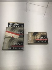 Maxell VHS-C HGX-Gold TC-30 Camcorder Premium High Grade Tape Sealed Lot of 3