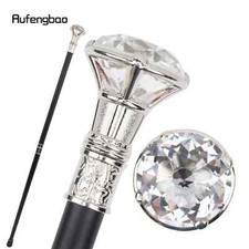 Transparent Diamond Type White Walking Stick Fashion Walking Cane Cane 90cm