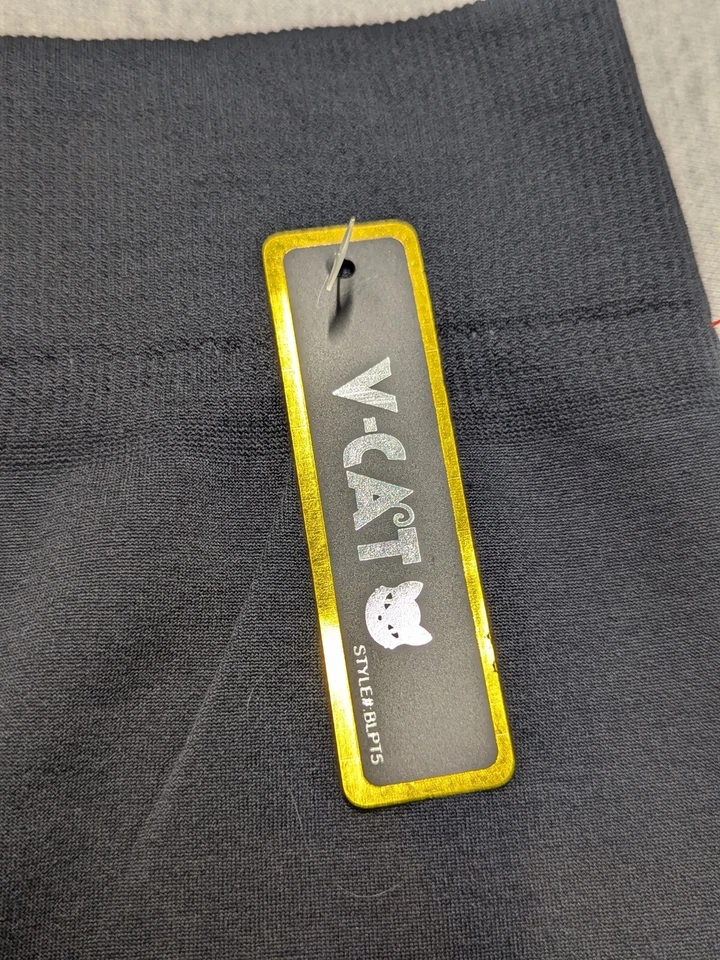 V-CAT Ladies Legging Base Layer One Size Black See Photos for Measurements NEW - Image 3 of 4