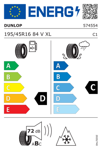 Invierno Dunlop Winter Sport 5 195/45 R16 84V XL - Imagen 2 de 2