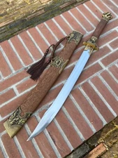 Battle Ready Broadsword Dao Sword Sharp High Manganese Steel Blade DaDao W Tiger