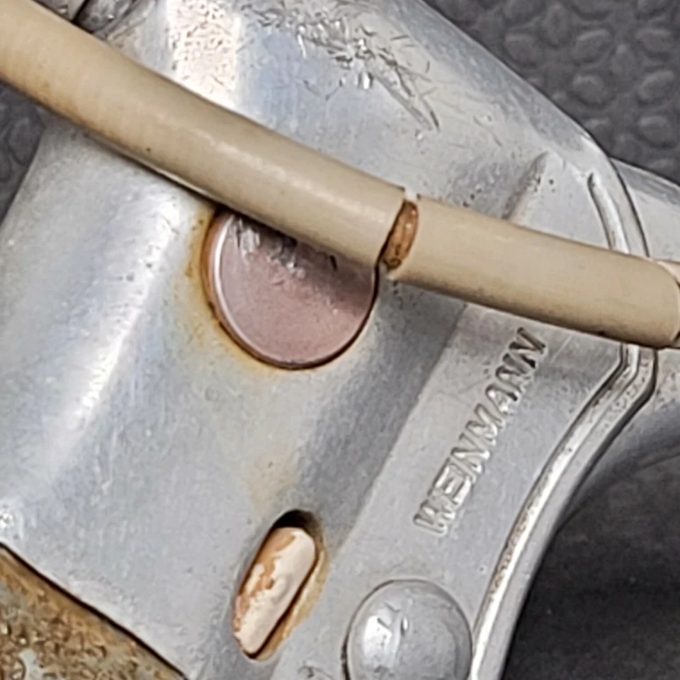 Palancas de freno de punto de póker Schwinn Eye rojo años 60 con cables y 1 parada 22,2 mm Foto 2 de 4