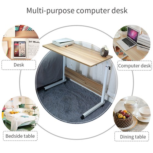 ADJUSTABLE PORTABLE TABLE BED MATE LAP TRAY TV DINNER DESK SERVING TRAY MOVING - Picture 3 of 13