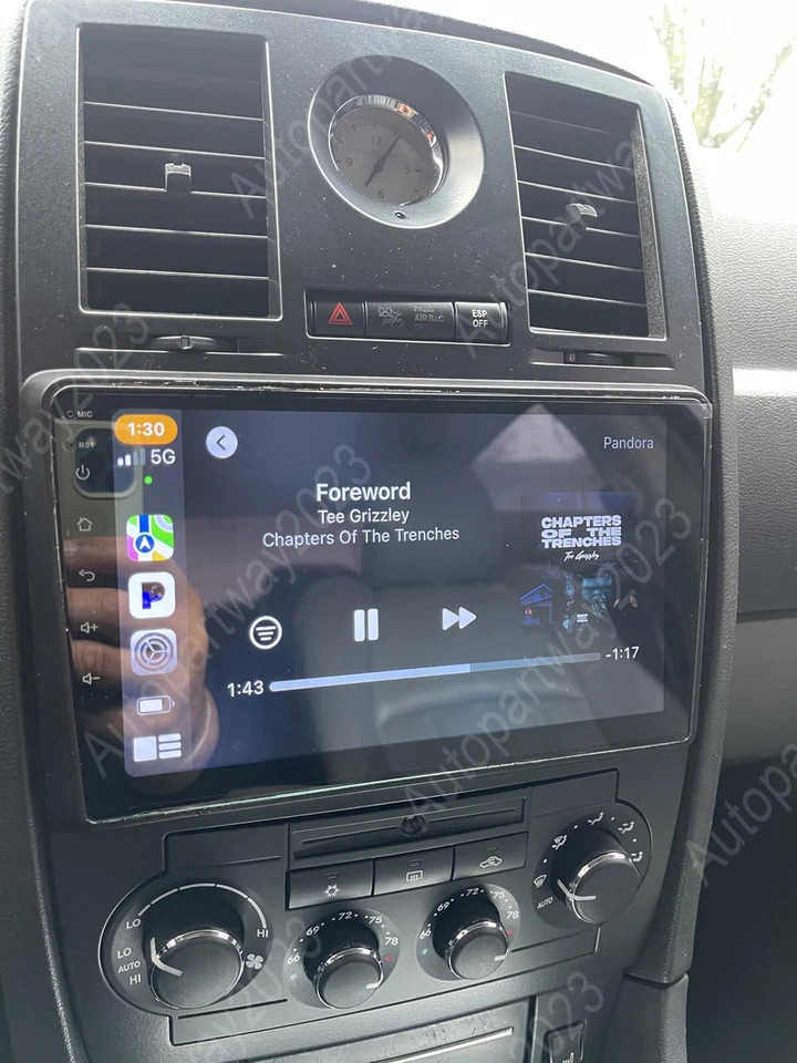 Para Chrysler 300C 2004-2007 Android 15 Carplay Coche GPS Navegación Radio Estéreo WIFI FM Foto 4 de 4