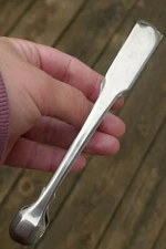Georgian 1806 London England Sterling Silver Tongs By Solomon Hougham 