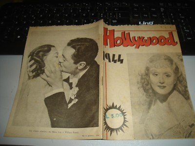 CINEMA RARE HOLLYWOOD 1944 BROCHURE - E.F.U.R. EDITIONS ROME 1944 very nice