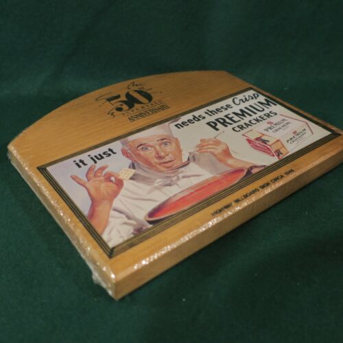 Grocery Super Valu Stores 50th Anniversary Nabisco Premium Cracker Wood Plaque - Picture 6 of 8