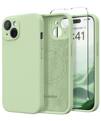Magnetic for iPhone 15 Plus Case, Compatible with MagSafe, [Full Matcha