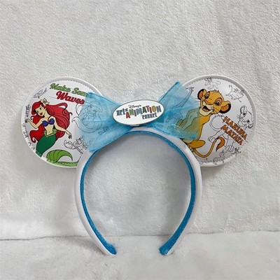 Disney Parks Art of Animation Resort Nemo Ariel Simba Cars Minnie Ears Headband