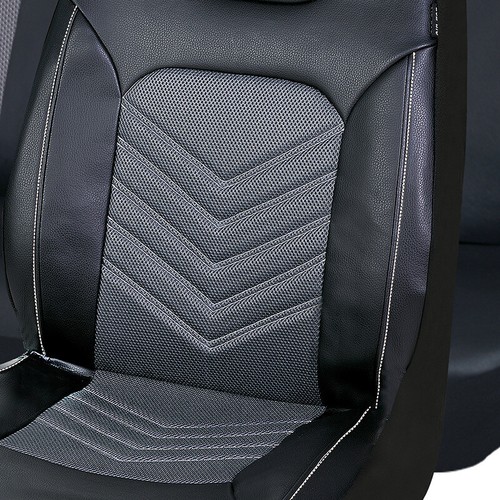 Auto Sitzbezug Sitzbezüge PU Kunstleder Schonbezüge Sitzauflage  + Sonnenschutz - Bild 11 von 23