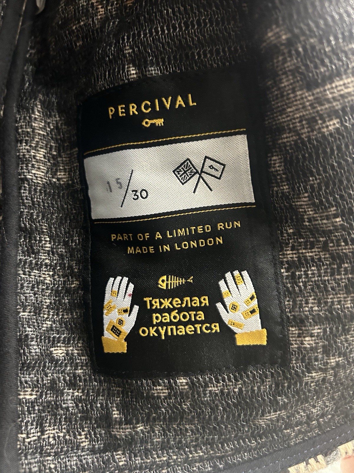 Percival Limited Edition Twill Patchwork Jacket - image 3