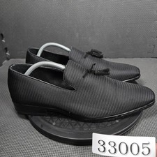 Stacy Adams Shoes Mens Size 10 Black Tassel Dress Loafers Memory Foam 25343-001