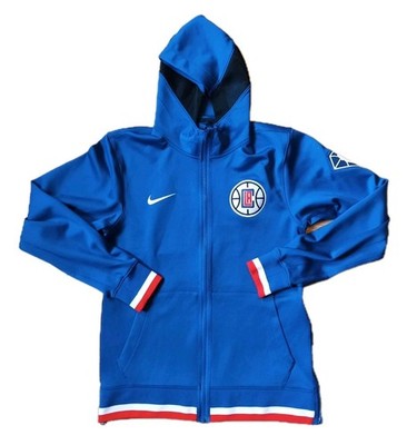 Los Angeles Clippers Nike Thermaflex Showtime Hoodie Jacke blau Warmup LA S