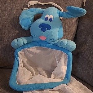 Vintage 2001 Baby Blue's Clues Plush Toy Over the Door Hanging Clothing Hamper