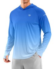 Men's Sun Protection Hoodie Shirts Long Sleeve UPF 50 Swim Shirts for Men Ra...