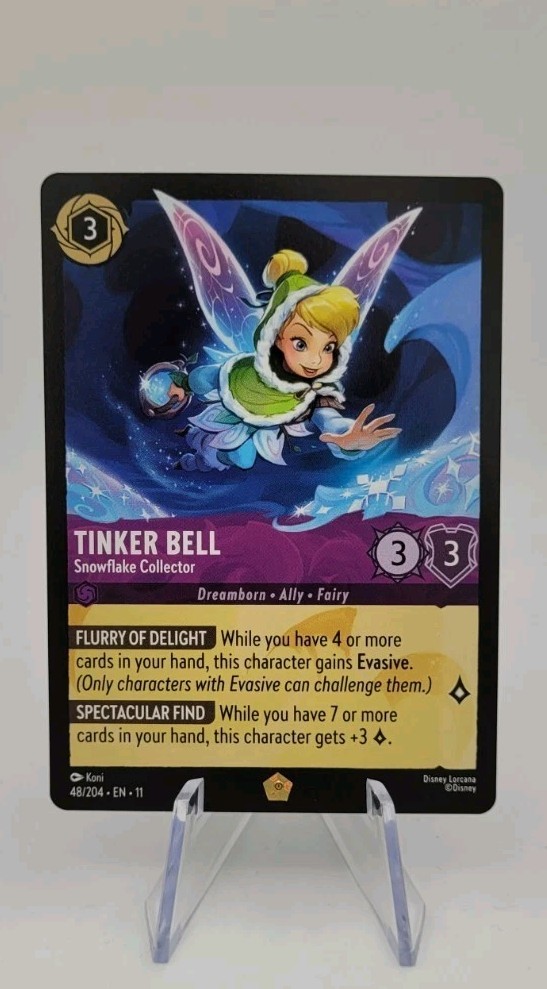 Disney Lorcana TCG: Tinker Bell - Snowflake 48/204 Winterspell Regular - NM