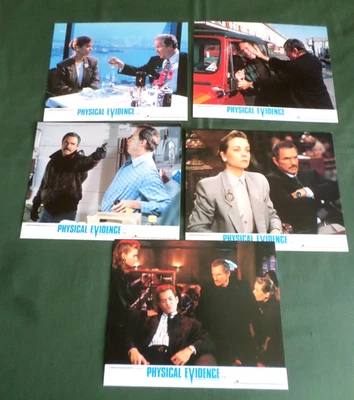 PHYSICAL EVIDENCE -5 x LOBBY CARDS -8X10 -BURT REYNOLDS- THERESA RUSSELL -1989 - Image 1 of 4