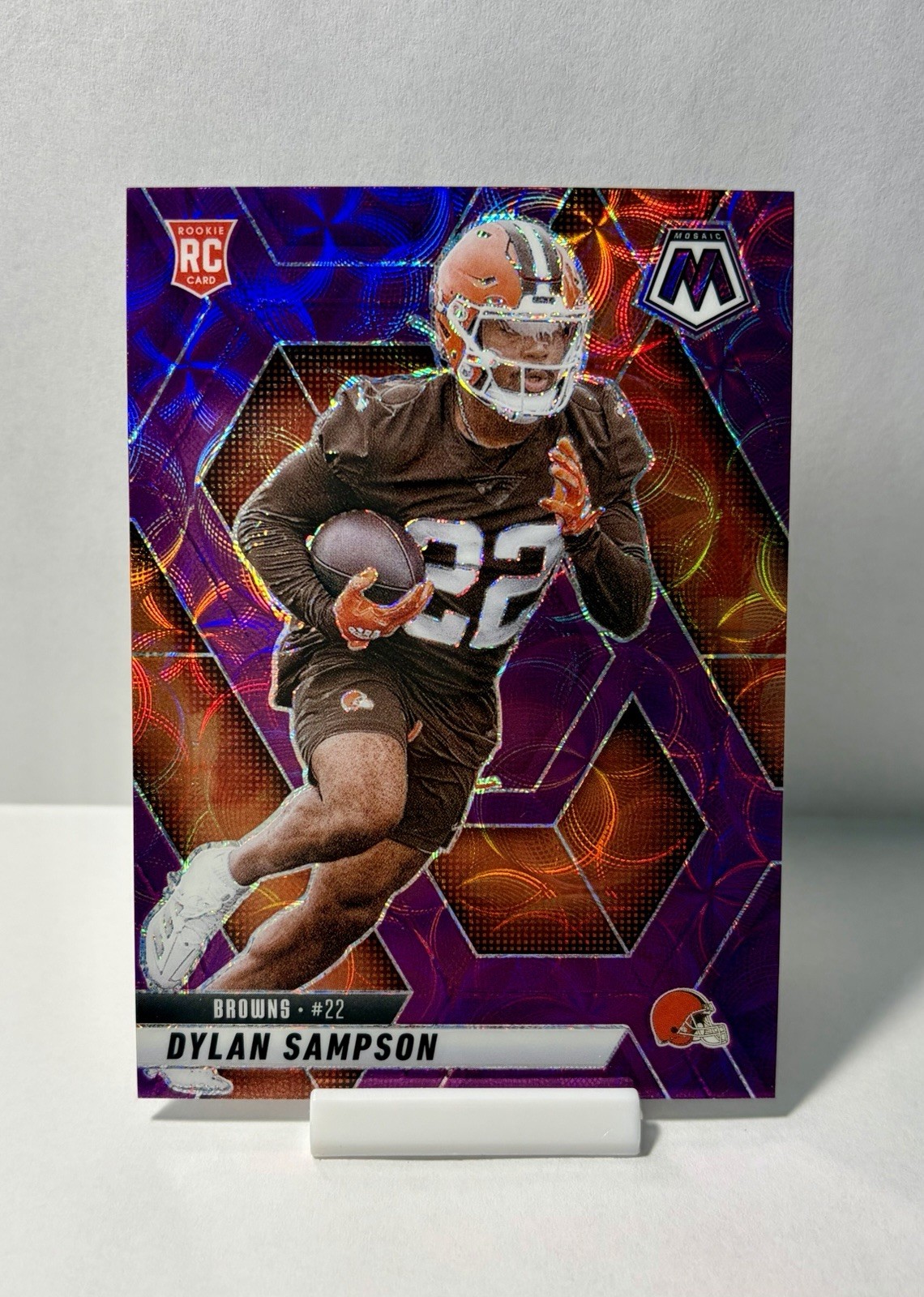 Dylan Sampson (RC) Purple Scope Prizm 2025 Panini Mosaic - #355
