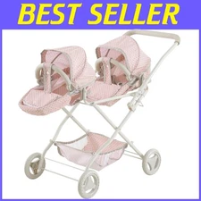Lightweight Twin Baby Doll Stroller - Perfect for Outdoor Adventures & Role Play