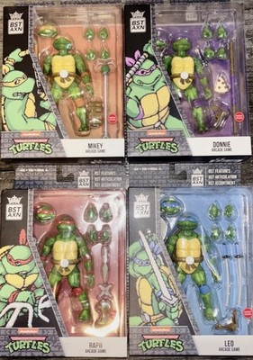 BST AXN Teenage Mutant Ninja Turtles Mikey Leo Donnie Raph Gamestop Exclusive