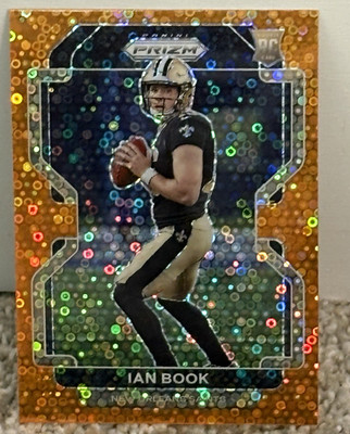 2021 Panini Prizm Ian Book Saints #357 Orange Disco Prizm Rookie (RC)