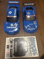 Tamiya Calsonic Skyline GT-R R33 RC Car with Z33 Body Set Used