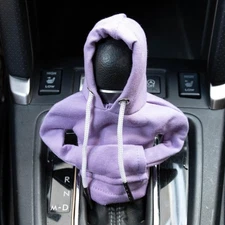 PSLER Stylish Cute Hoodie Car Gear Shift Cover Shifter Knob gear Purple 